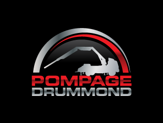 Pompage Drummond logo design by yans
