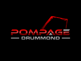 Pompage Drummond logo design by ammad