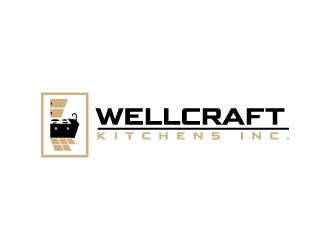 WellCraft Kitchens Inc. logo design by Erasedink