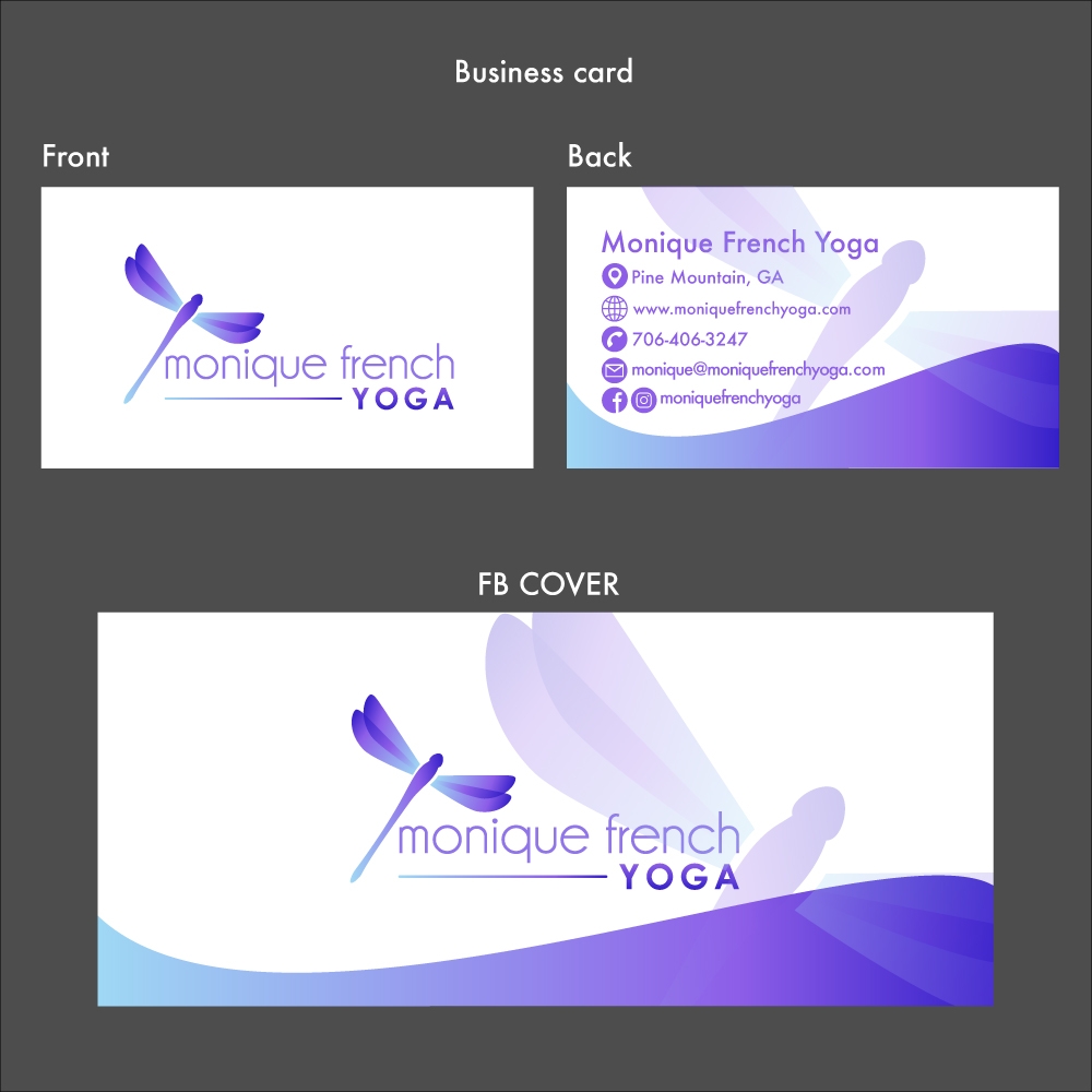 Monique French Yoga logo design by Dakouten