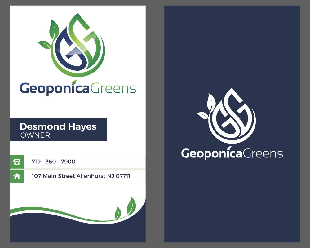 Geoponica Greens  logo design by Gelotine