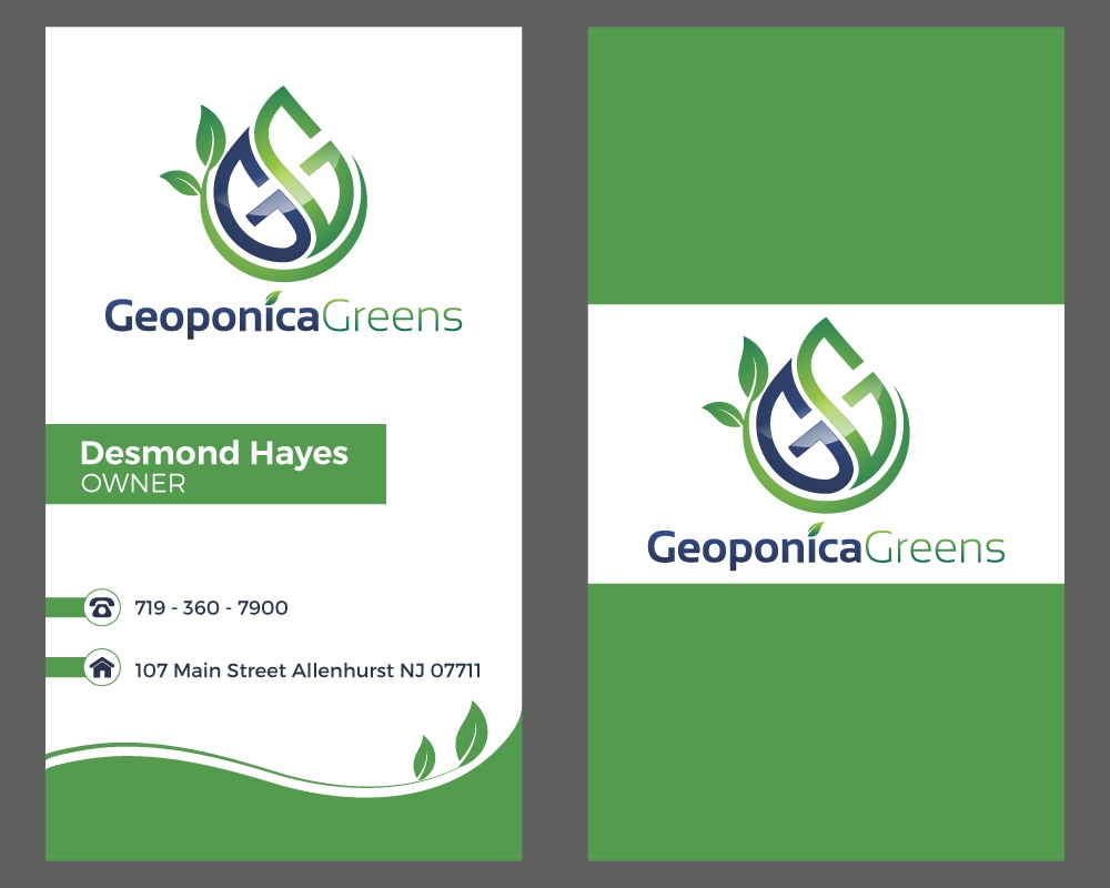 Geoponica Greens  logo design by Gelotine