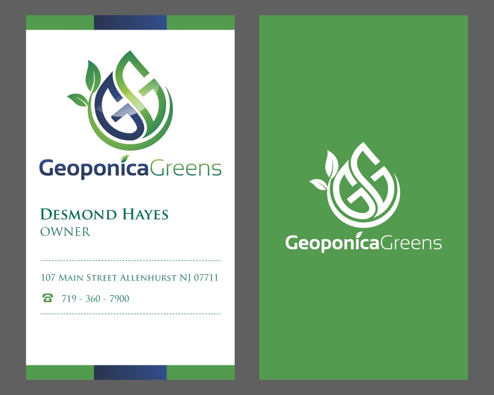 Geoponica Greens  logo design by Gelotine
