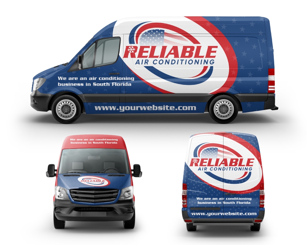 Reliable Air Conditioning logo design by Boomstudioz