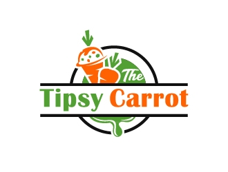 The Tipsy Carrot  logo design by Anizonestudio