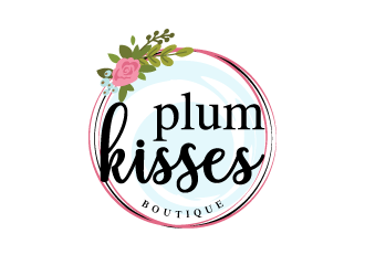 Plum Kisses logo design by dchris