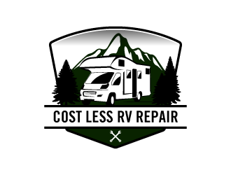 Cost Less RV Repair logo design by torresace