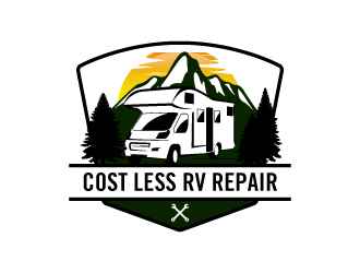 Cost Less RV Repair logo design by torresace