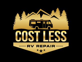 Cost Less RV Repair logo design by dchris