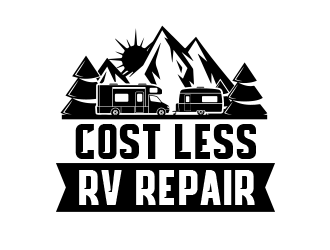 Cost Less RV Repair logo design by BeDesign