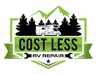 Cost Less RV Repair logo design by MAXR