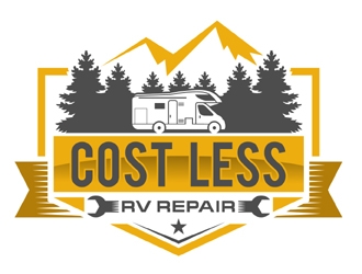Cost Less RV Repair logo design by MAXR