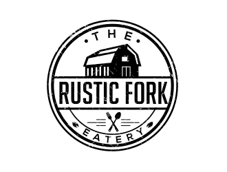 The rustic fork eatery  logo design by keylogo