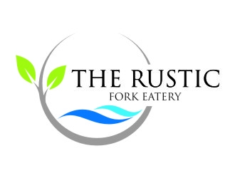 The rustic fork eatery  logo design by jetzu