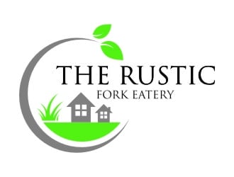 The rustic fork eatery  logo design by jetzu
