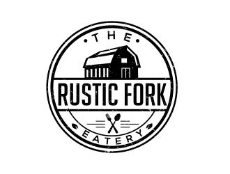 The rustic fork eatery  logo design by keylogo