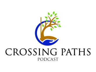 Crossing Paths Podcast  logo design by jetzu