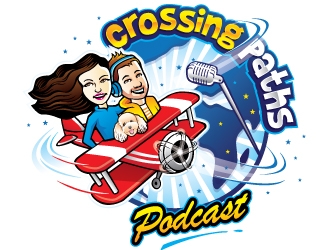 Crossing Paths Podcast  logo design by REDCROW