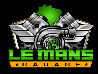 Lemans Garage logo design by THOR_