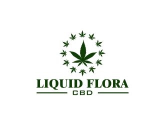 Liquid Flora CBD logo design by naldart
