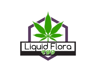 Liquid Flora CBD logo design by Dawnxisoul393