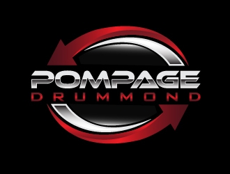 Pompage Drummond logo design by Marianne
