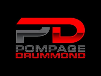 Pompage Drummond logo design by daywalker