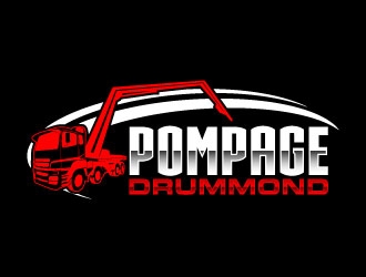 Pompage Drummond logo design by daywalker