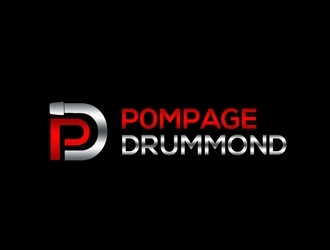 Pompage Drummond logo design by bougalla005