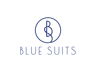 blue suits logo design by pakNton