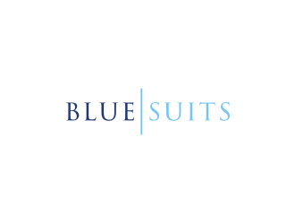 blue suits logo design by Artomoro