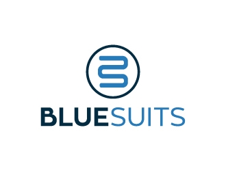 blue suits logo design by akilis13