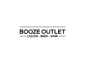 Booze Outlet       Liquor - Beer - Wine logo design by RIANW