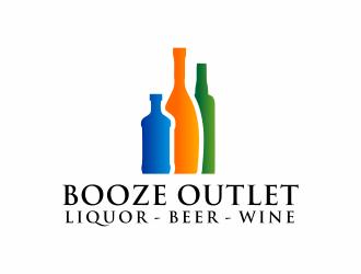Booze Outlet       Liquor - Beer - Wine logo design by hidro