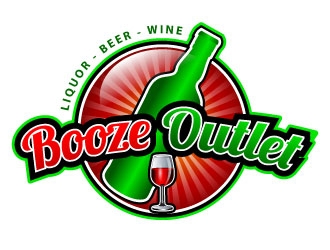 Booze Outlet       Liquor - Beer - Wine logo design by uttam