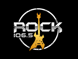 Rock 106.5 logo design by Cekot_Art