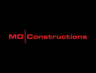 MD Constructions logo design by Greenlight