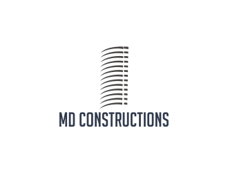 MD Constructions logo design by Greenlight