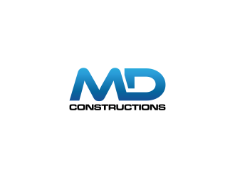 MD Constructions logo design by RIANW
