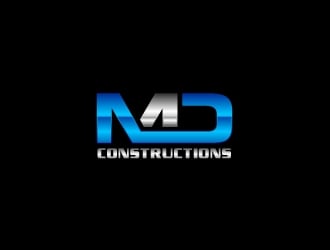 MD Constructions logo design by desynergy