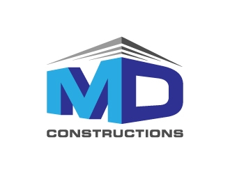 MD Constructions logo design by desynergy