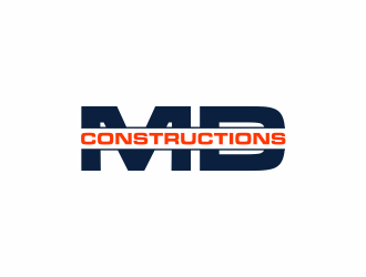 MD Constructions logo design by santrie