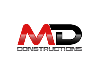 MD Constructions logo design by quanghoangvn92