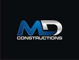 MD Constructions logo design by agil