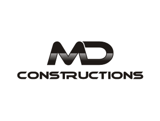 MD Constructions logo design by Landung