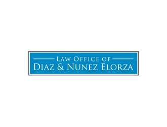 Law Office of Diaz & Nunez Elorza logo design by alby