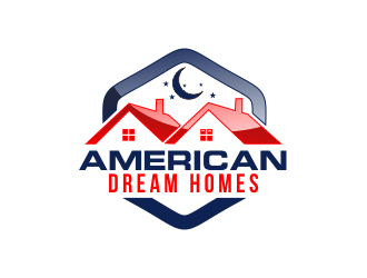 American DreamHomes logo design by bosbejo