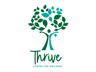 Thrive Center for Wellness logo design by Suvendu