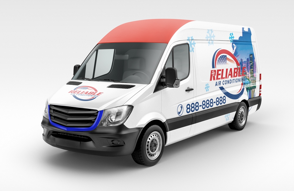 Reliable Air Conditioning logo design by dshineart