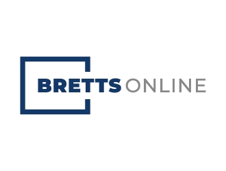 Bretts Online logo design by fillintheblack